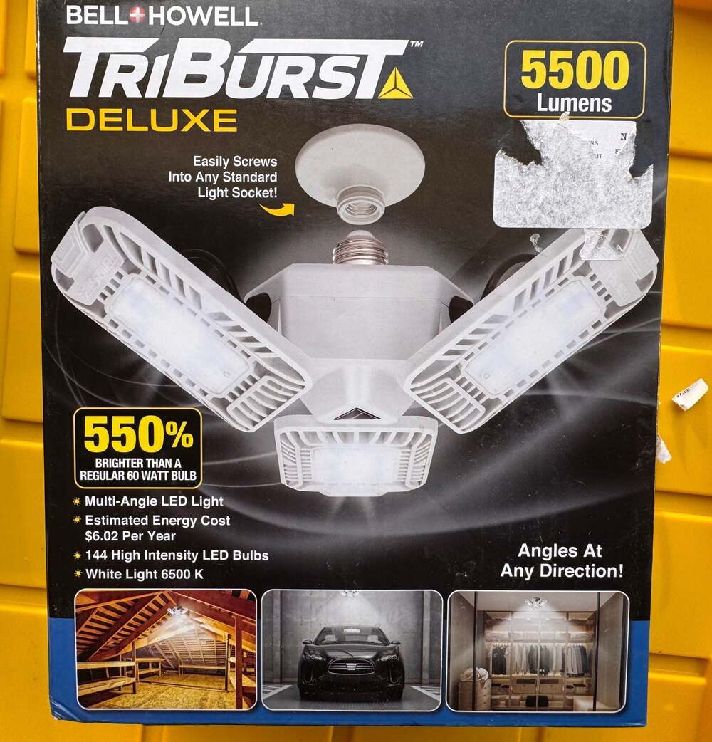 Bell+Howell Triburst Active Deluxe Motion Sensor 5500 Lumens LED Garage Ceiling